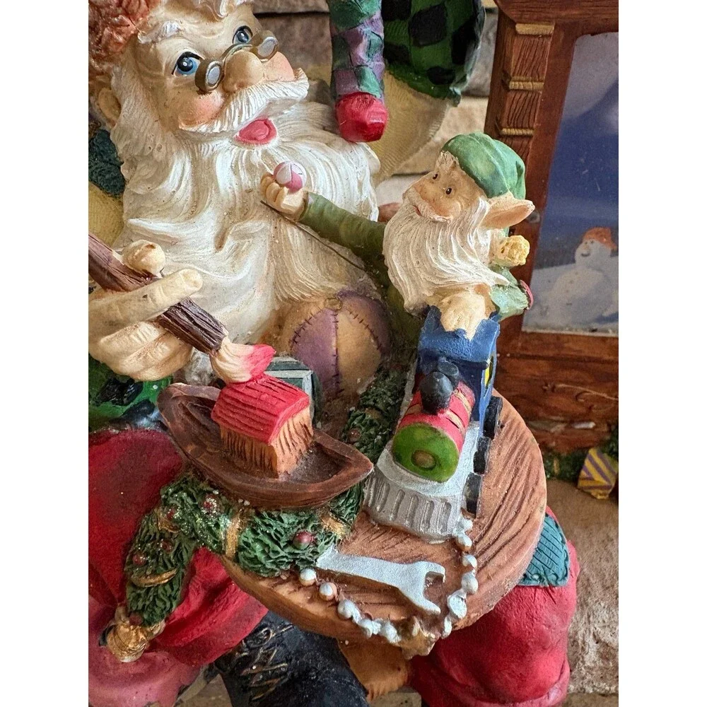Cracker Barrel Department 56 In the Spirit Santa in Workshop Picture Frame